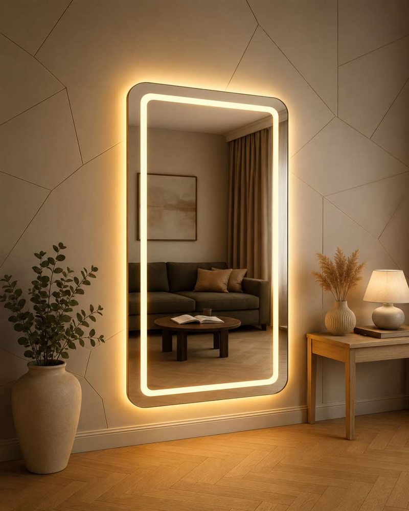 Luxe Standing LED Mirror